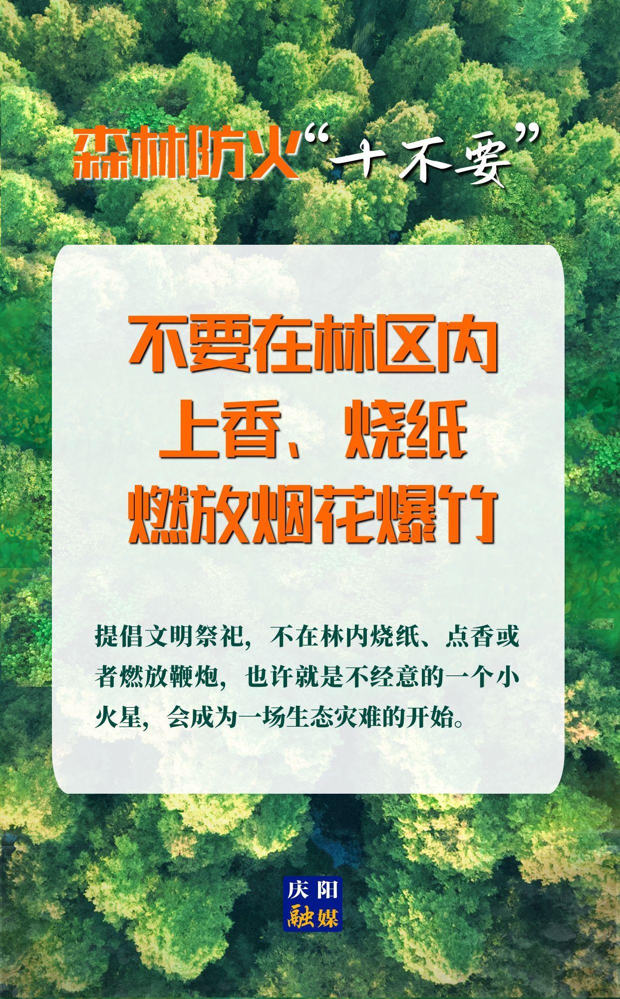 【微海報(bào)】森林防火“十不要”④丨不要在林區(qū)內(nèi)上香、燒紙、燃放煙花爆竹