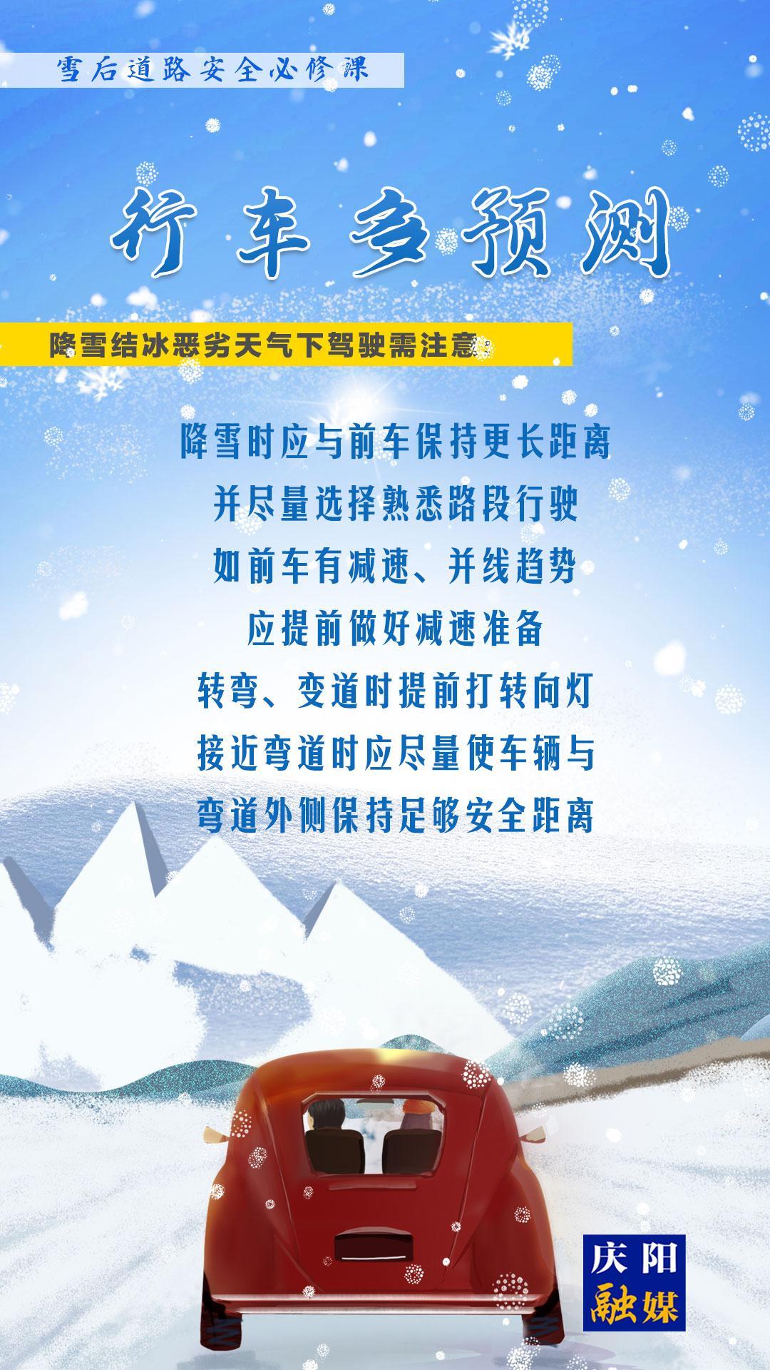 【微海報(bào)】雪后道路安全必修課⑤丨行車多預(yù)測