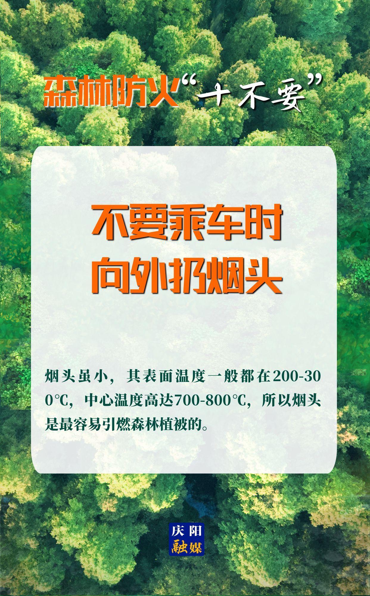 【微海報(bào)】森林防火“十不要”⑧丨不要乘車(chē)時(shí)向外扔煙頭