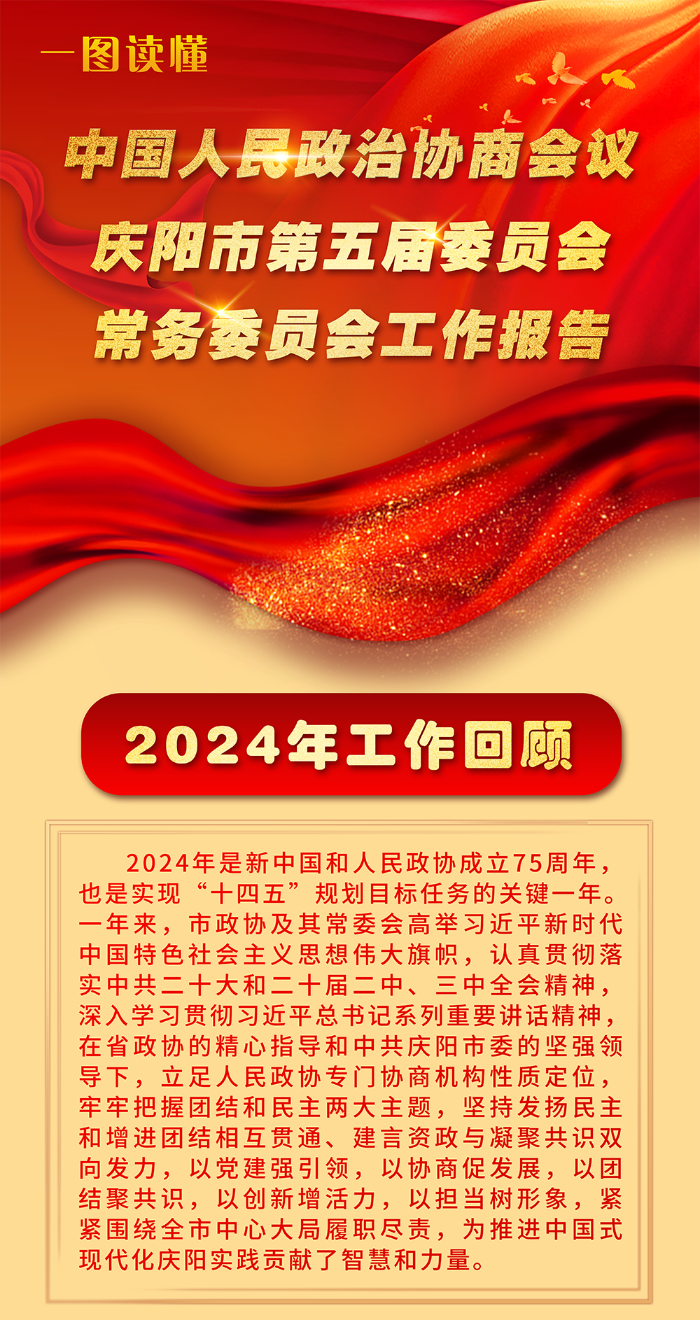 【一圖讀懂】政協(xié)慶陽(yáng)市第五屆委員會(huì)常務(wù)委員會(huì)工作報(bào)告