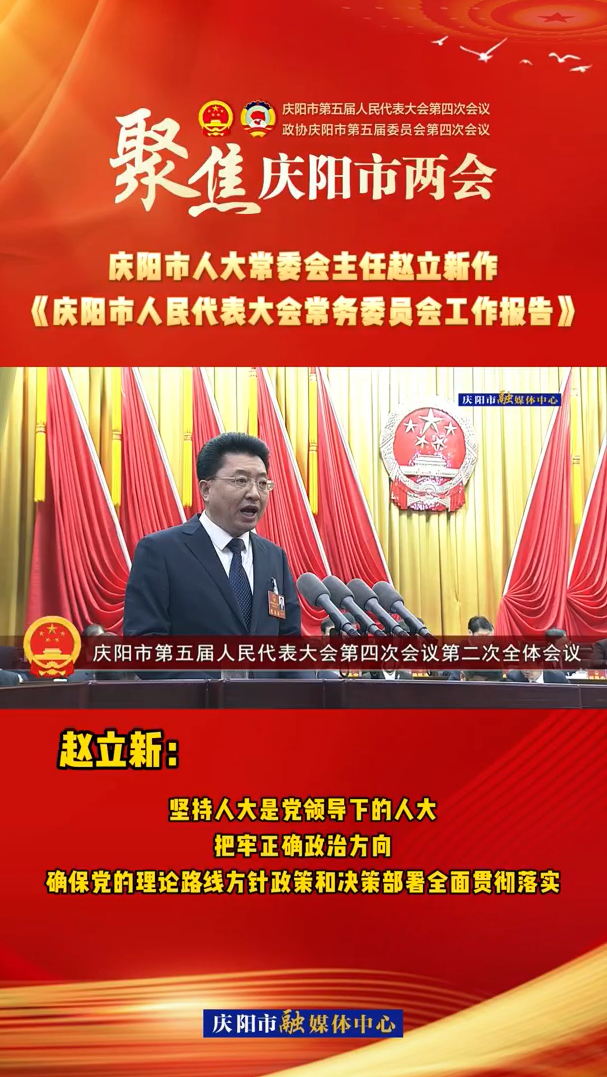 兩會(huì)V視(28)丨趙立新：堅(jiān)持人大是黨領(lǐng)導(dǎo)下的人大，把牢正確政治方向，確保黨的理論路線方針政策和決策部署全面貫徹落實(shí)