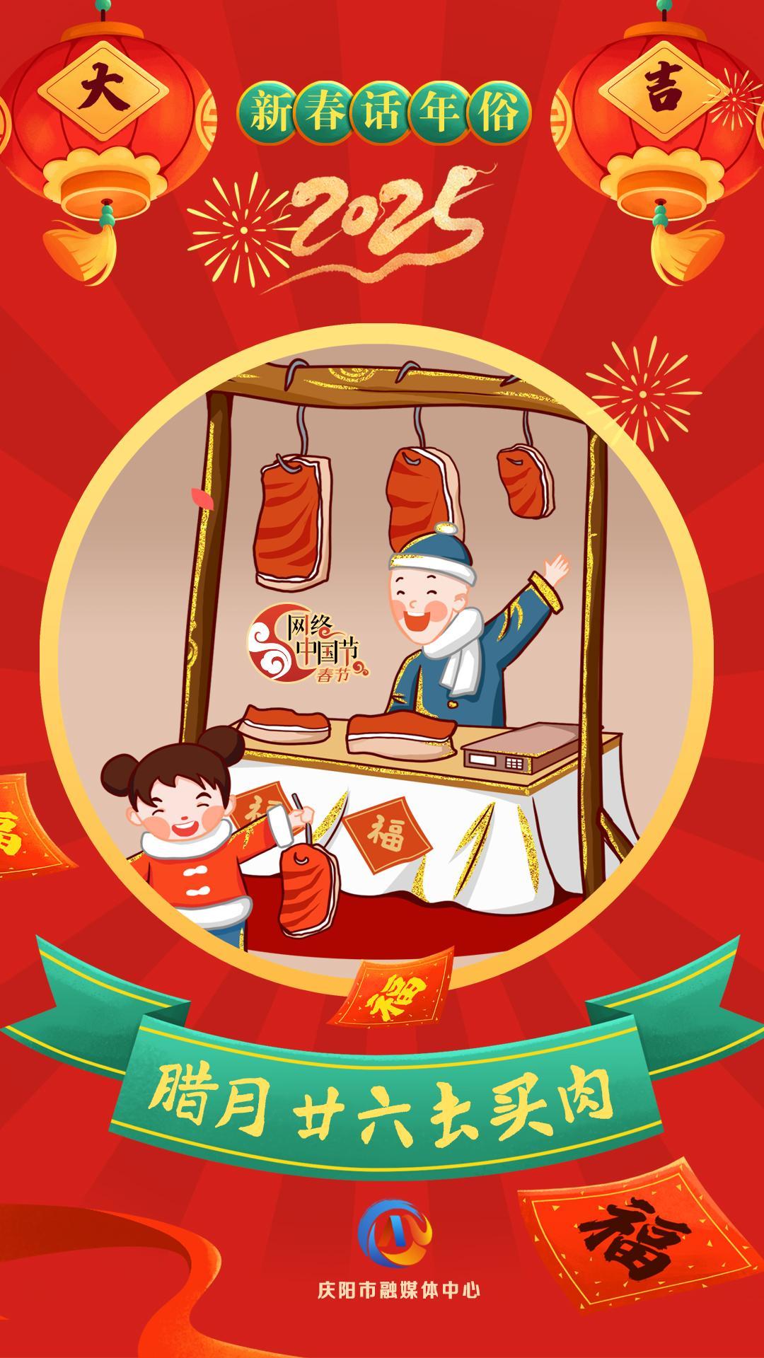 【新春話年俗】微海報丨臘月二十六去買肉