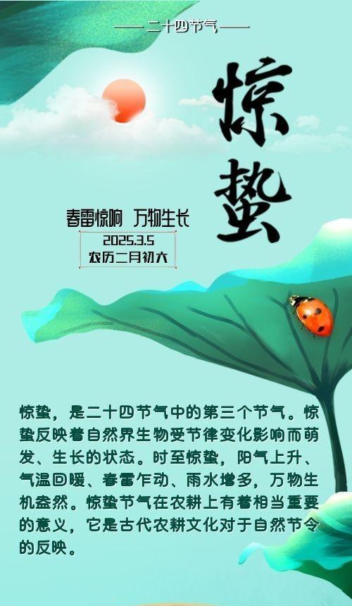 【二十四節(jié)氣·驚蟄】長圖 | 春雷驚響 萬物生長