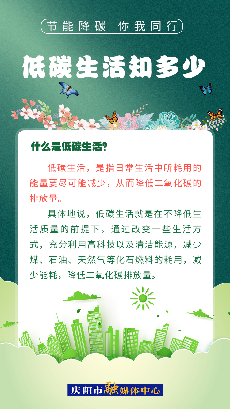 【節(jié)能降碳 你我同行】低碳生活知多少（2）：什么是低碳生活？
